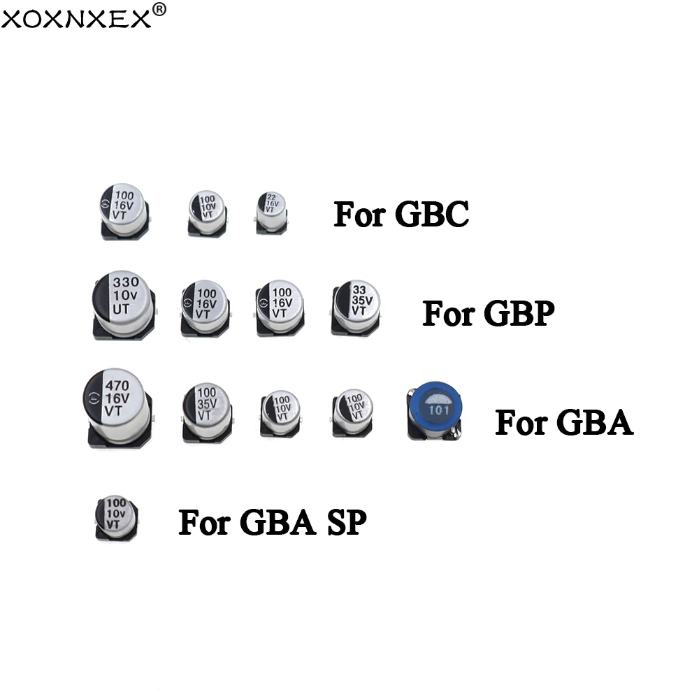 1-10Sets Mainboard Kondensator Für GBA GBP GBC für Gameboy Pock et Für GBA GBC GBP GBA SP GBL farbe Motherboard Reparatur Ersatz Image