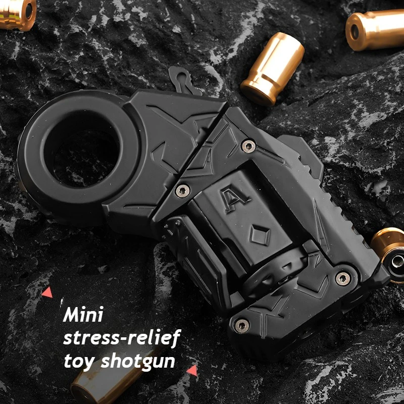 Neuheit Zappelspielzeug Legierung Mini Shell Auswerppistole Hand Spinner Spaß Stressabbau Mehrere Modi Weihnachten Geburtstagsgeschenk für Jungen Image