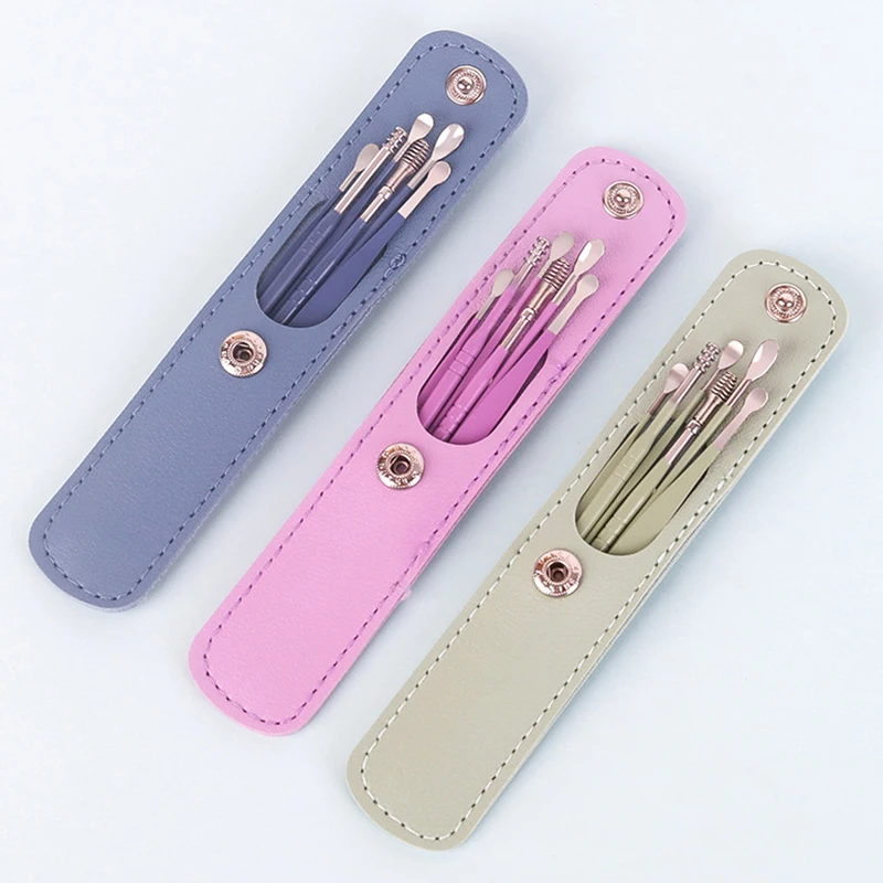 1 satz Ohr Reiniger Wachs Pickers Earpick Wachs Entferner Ohr Pick Reiniger Kit Löffel Pflege Ohr Sauber Werkzeug Image