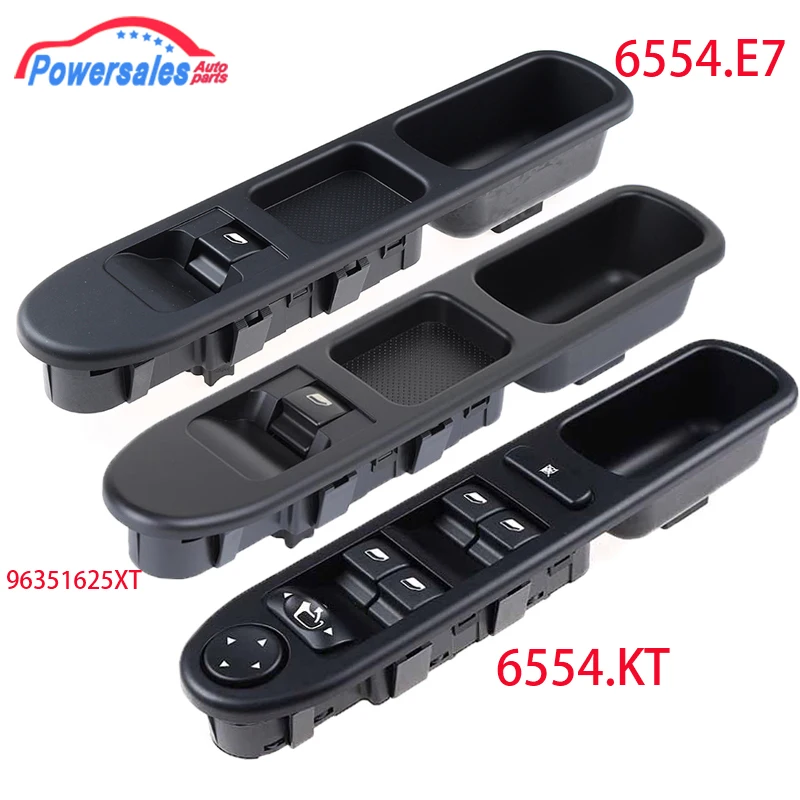 Nouveau commutateur de fenêtre électrique 96351625XT pour Peugeot 307 Break 2000-2014 307SW 2002-2014 307CC 2003-2014 6554.KT 6554.E7 bouton de voiture