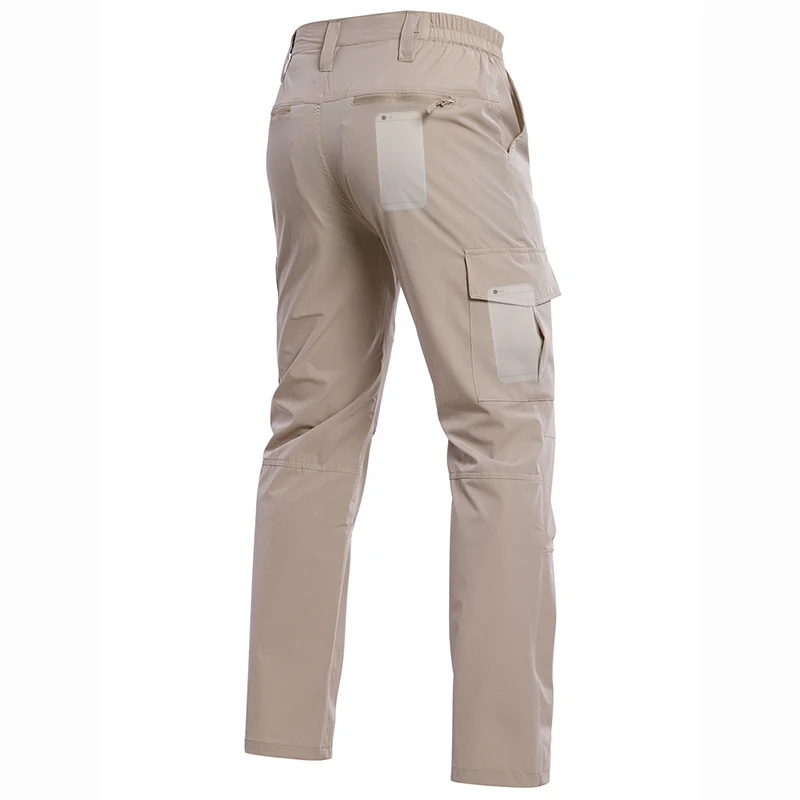 Men’s Quick Dry Hiking Pants Lightweight Water Resistant Tactical Work Outdoor Fishing Cargo Trousers Image