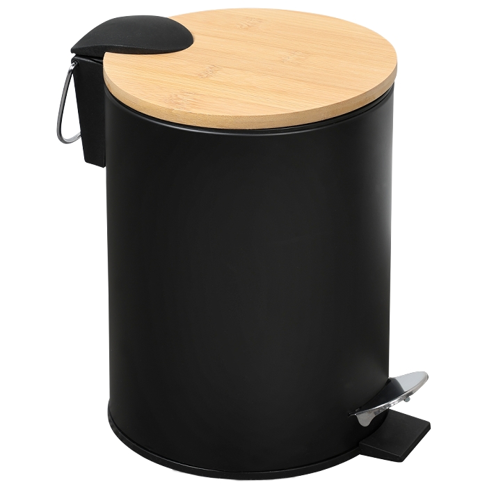 KESPER Kosmetikeimer Bambus, FSC, schwarz 3l 24x17x17cm Image