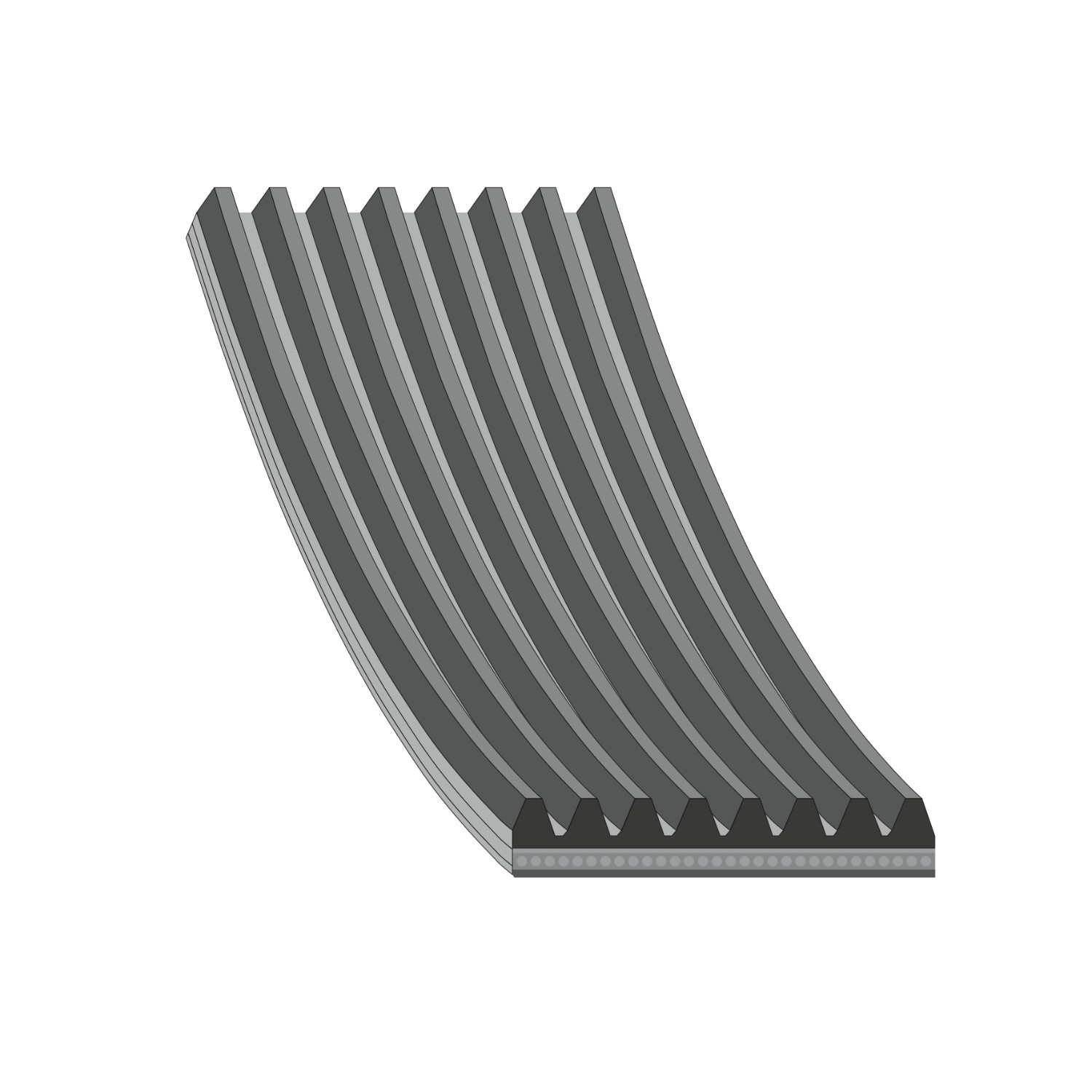 FEBI BILSTEIN Keilrippenriemen DAF 188390 2014067 Rippenriemen Image