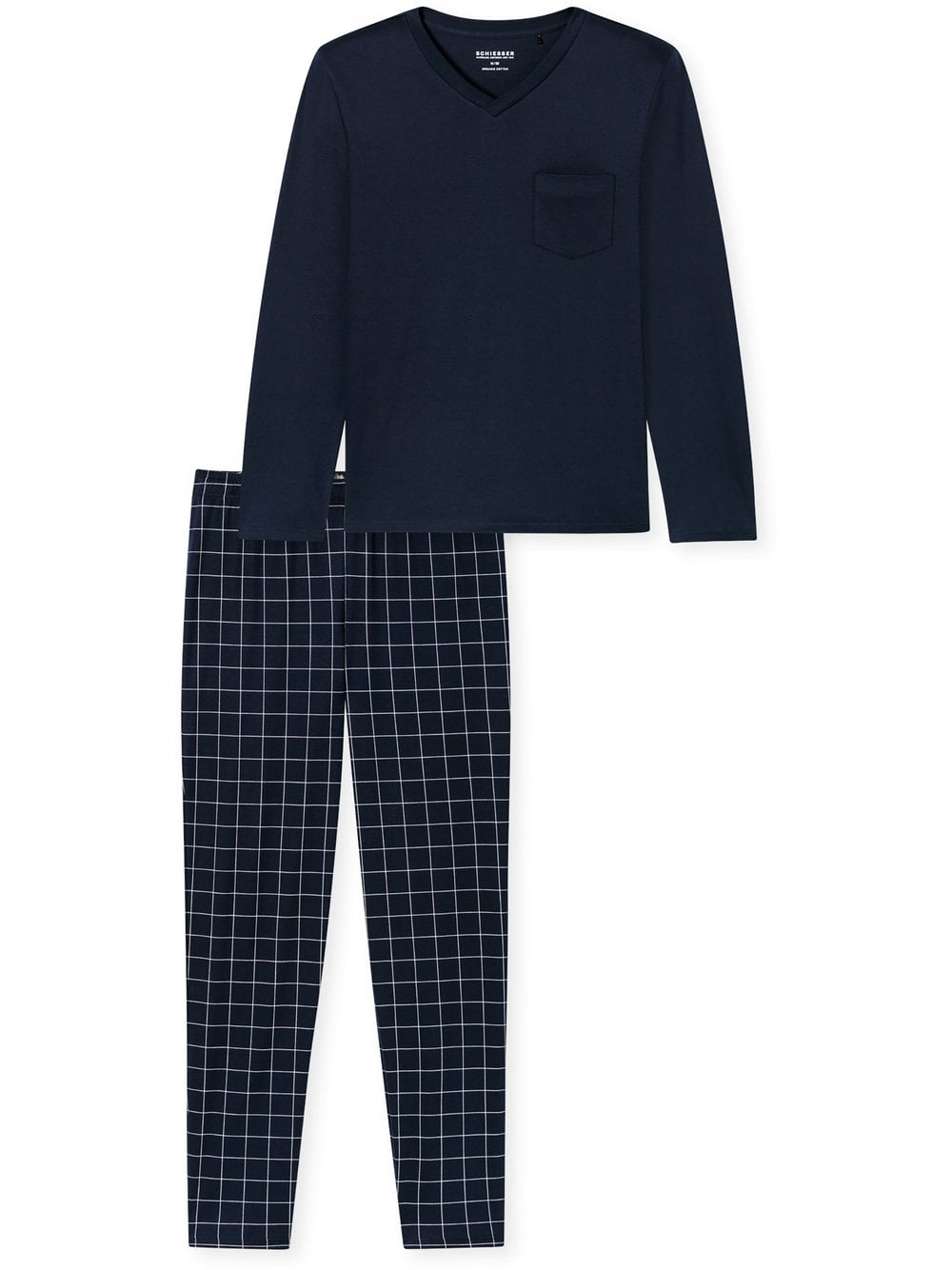 Schiesser Pyjama Herren marine, 50 Image