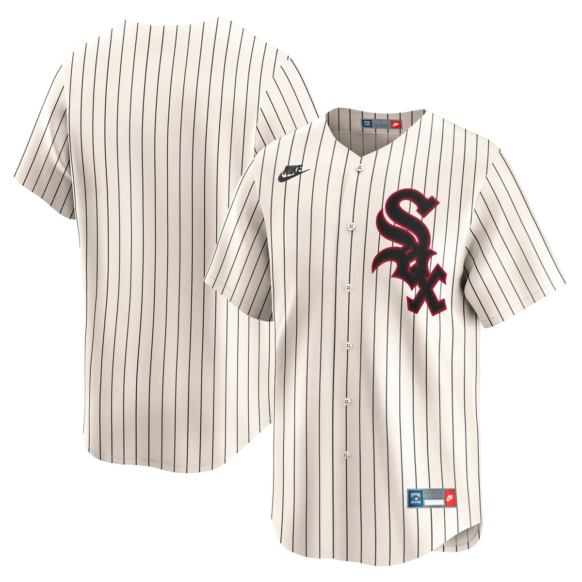 Footballtrikot NIKE "Nike Trikot Chicago White Sox Nike MLB Limited Cooperstown", Damen, Gr. XXL, weiß, 100% Polyester, Trikots
