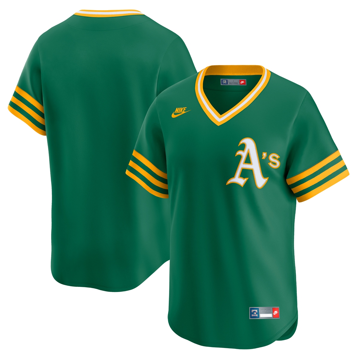 Footballtrikot NIKE "Nike Trikot Oakland Athletics Nike MLB Limited Cooperstown", Herren, Gr. XL, grün, 100% Polyester, Trikots Image