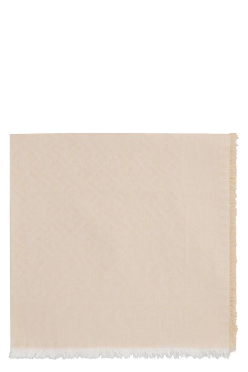 Ff Jacquard Shawl - Natural - Fendi Scarves