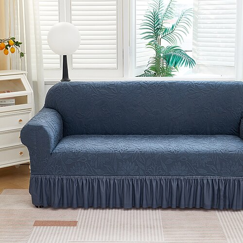 Rockförmiger, elastischer Jacquard-Sofabezug, dehnbar, für Ecksofas, L-förmige Sofas, Wohnzimmersofas, rutschfest, waschbar, für 1, 2, 3 oder 4 Sitze Image