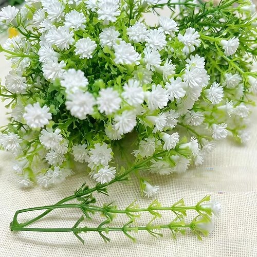 100 realistische, künstliche, atmende Blumen, naturgetreue Kunststoffblumen als Dekoration für Valentinstag, Hochzeiten und Geschenkboxen besondere Anlässe Image