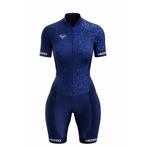 Damen Radtrikot mit Radhose fahrradbekleidung set Triathlonanzug Kurzarm MTB Mountain Rennrad Schwarz Fahhrad Atmungsaktiv Rasche Trocknung Sport Image