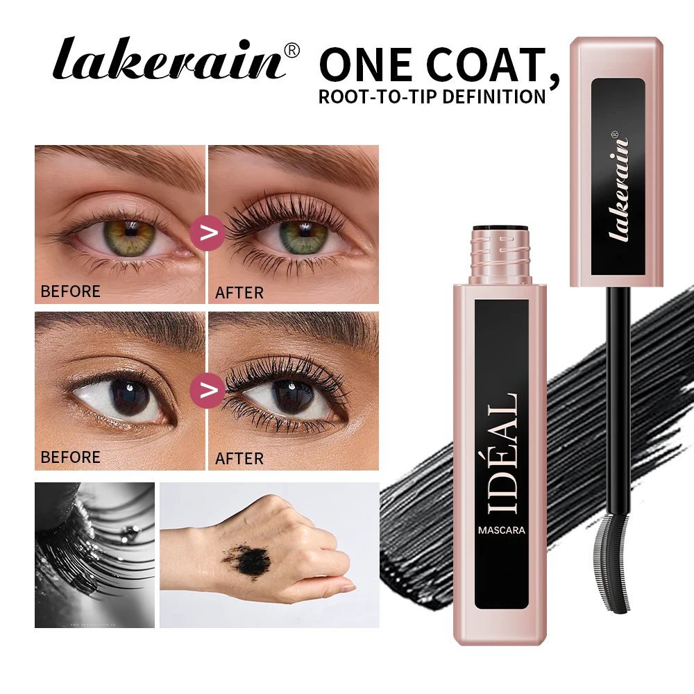 Schwarz Wasserdichte Mascara Verlängerung Wimpern Verlängerung Wimpern Pinsel Schönheit Curling Mascara Koreanische Kosmetik Langlebig