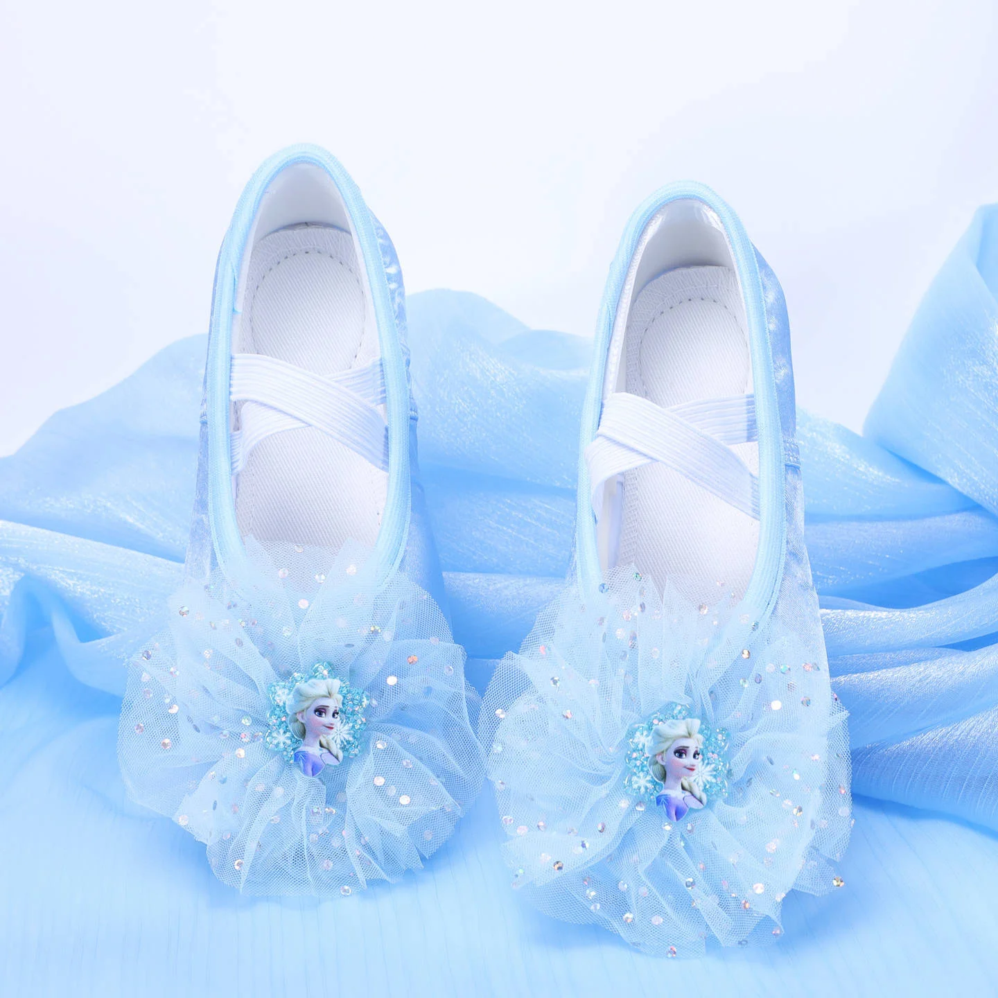 Mädchen Ballettschuhe Weiche Sohle Ballett Tanz Hausschuhe Elsa Kinder Praxis Gymnastik Ballerina Schuhe Weiße Schuhe Größe 23-39