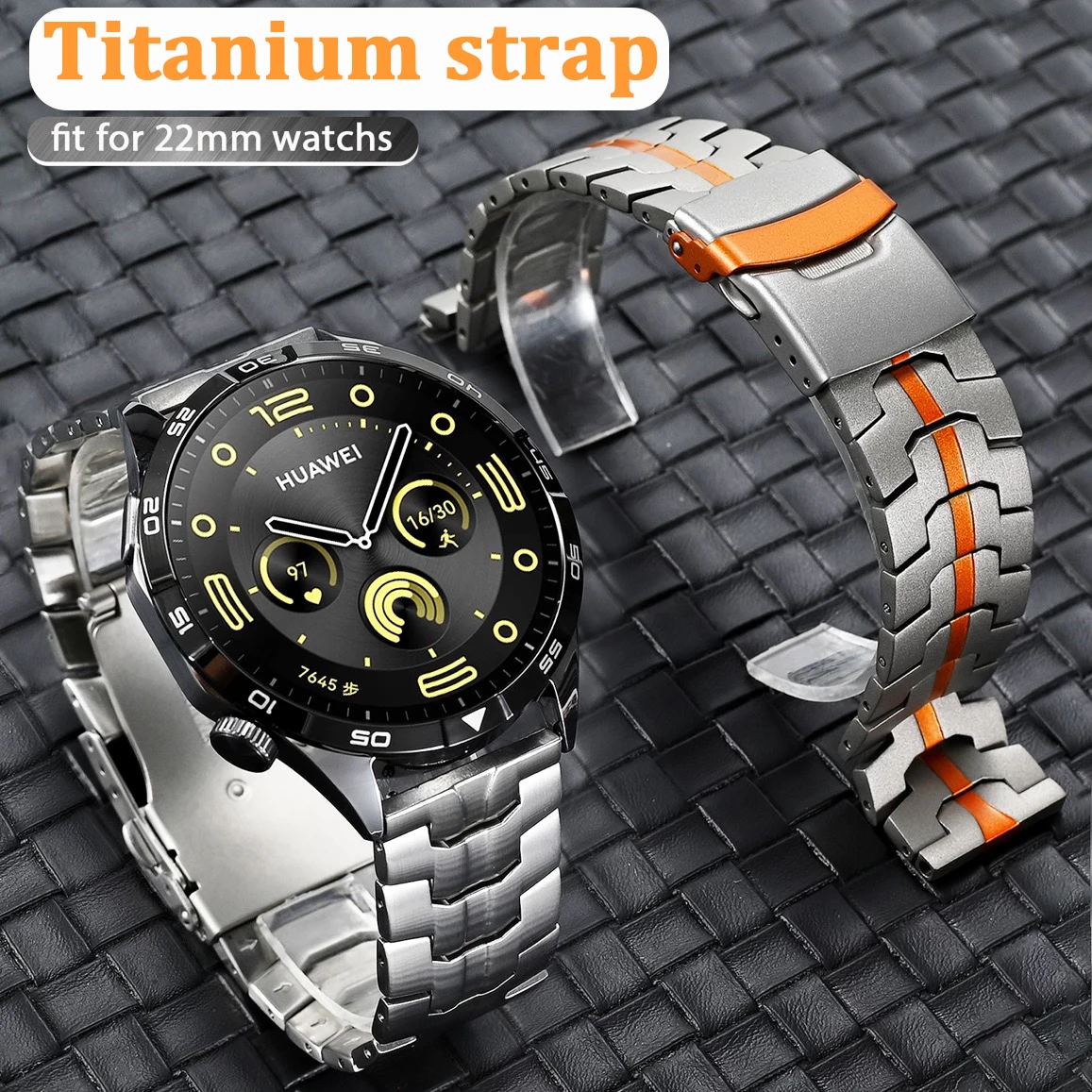 Titan Strap Für Huawei Uhr GT5/GT5 Pro 46mm Männer Business Armband Für Huawei Uhr 4 4Pro 3 3Pro GT/GT4 46mm Armband 22mm Image