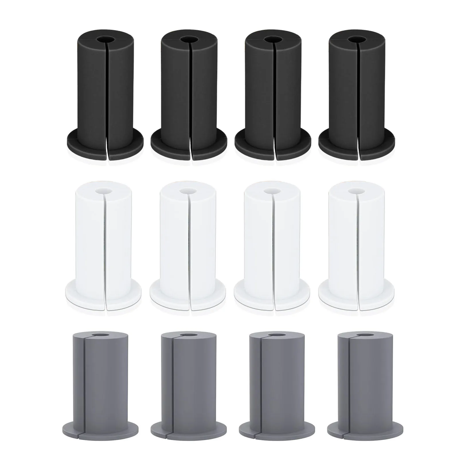 4 Stück Ethernet-Kabeltülle, 2,5 cm, Gummikabel, Wanddurchgang durch Tülle für Zuhause und draußen, Kabelführungsset Image