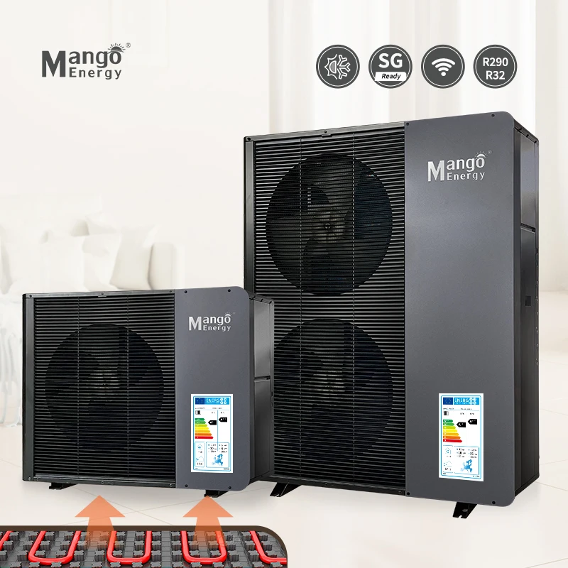 Monoblock DC Inverter Air to Water 10kW 15kW 20kW R32 Wärmepumpe Wifi Controller Haushaltswärmepumpe Image