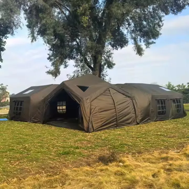 Tente Familiale Wasserdichtes aufblasbares Campingzelt für 12 Personen mit zwei Schlafzimmern und Oxford-Canvas-Stoff Image