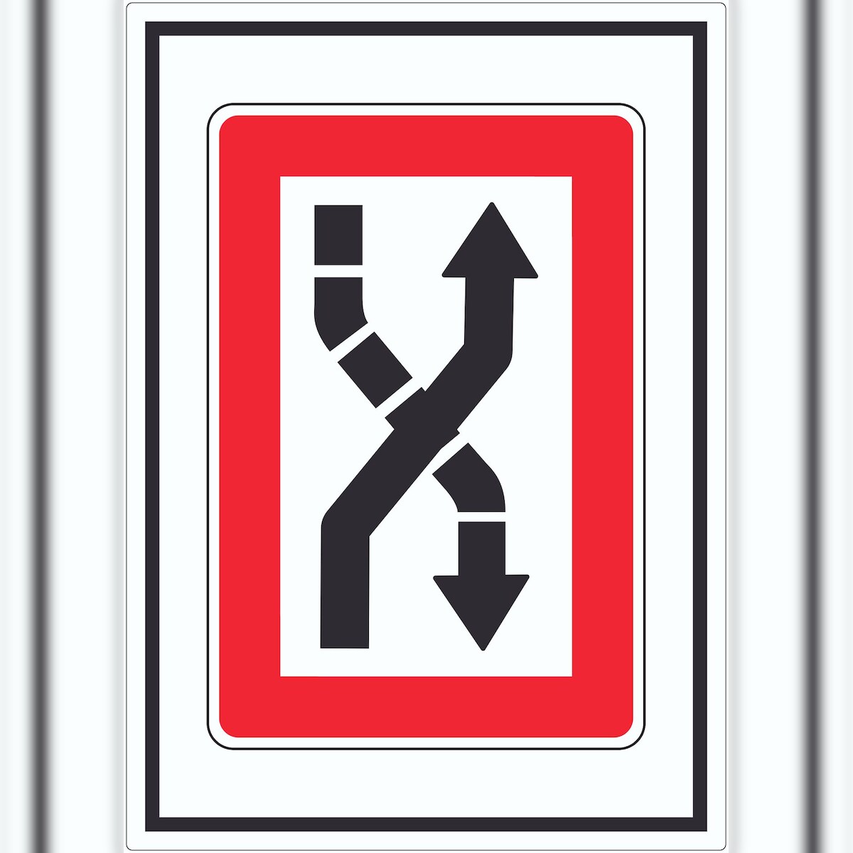 HB-Druck Fahrwasser nach Steuerbord zu überqueren Symbol Aufkleber A3 (297x420mm) Image