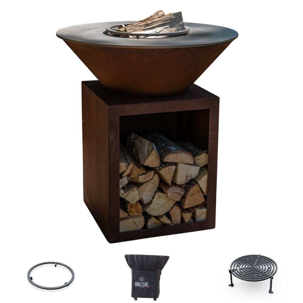 GRILLCHIC Privilege Pack Brasero Classique Corten 103 Simple Cuve Image