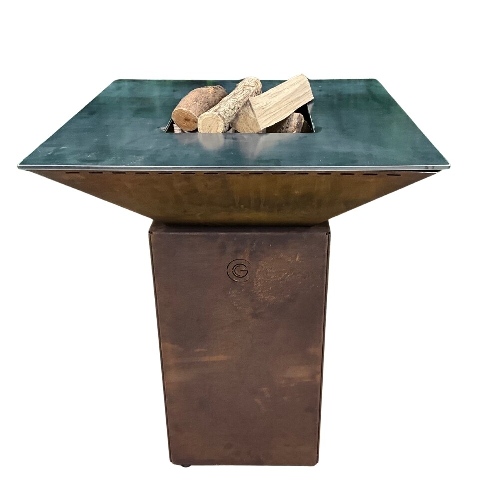 GRILLCHIC brasero cevenol corten normal carre 74 simple cuve Image