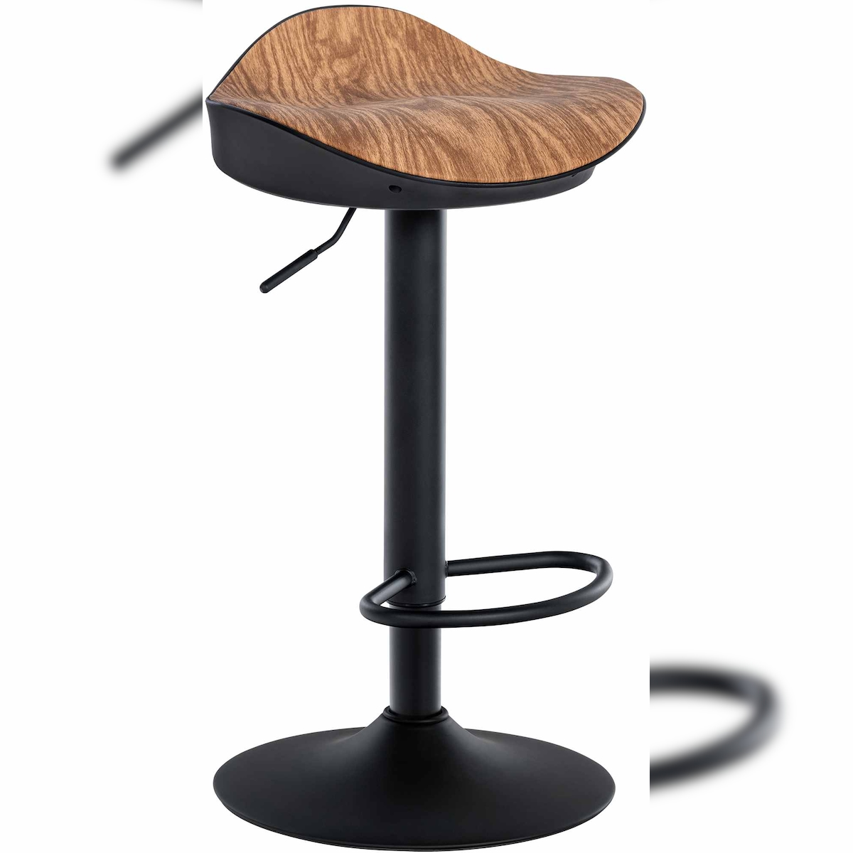 DELUKE Barhocker GOKAR - Kunstleder Natura 39x40x66 cm | Barstuhl Drehbar Tresenhocker Tresenstuhl Kneipenhocker Kneipenstuhl Image