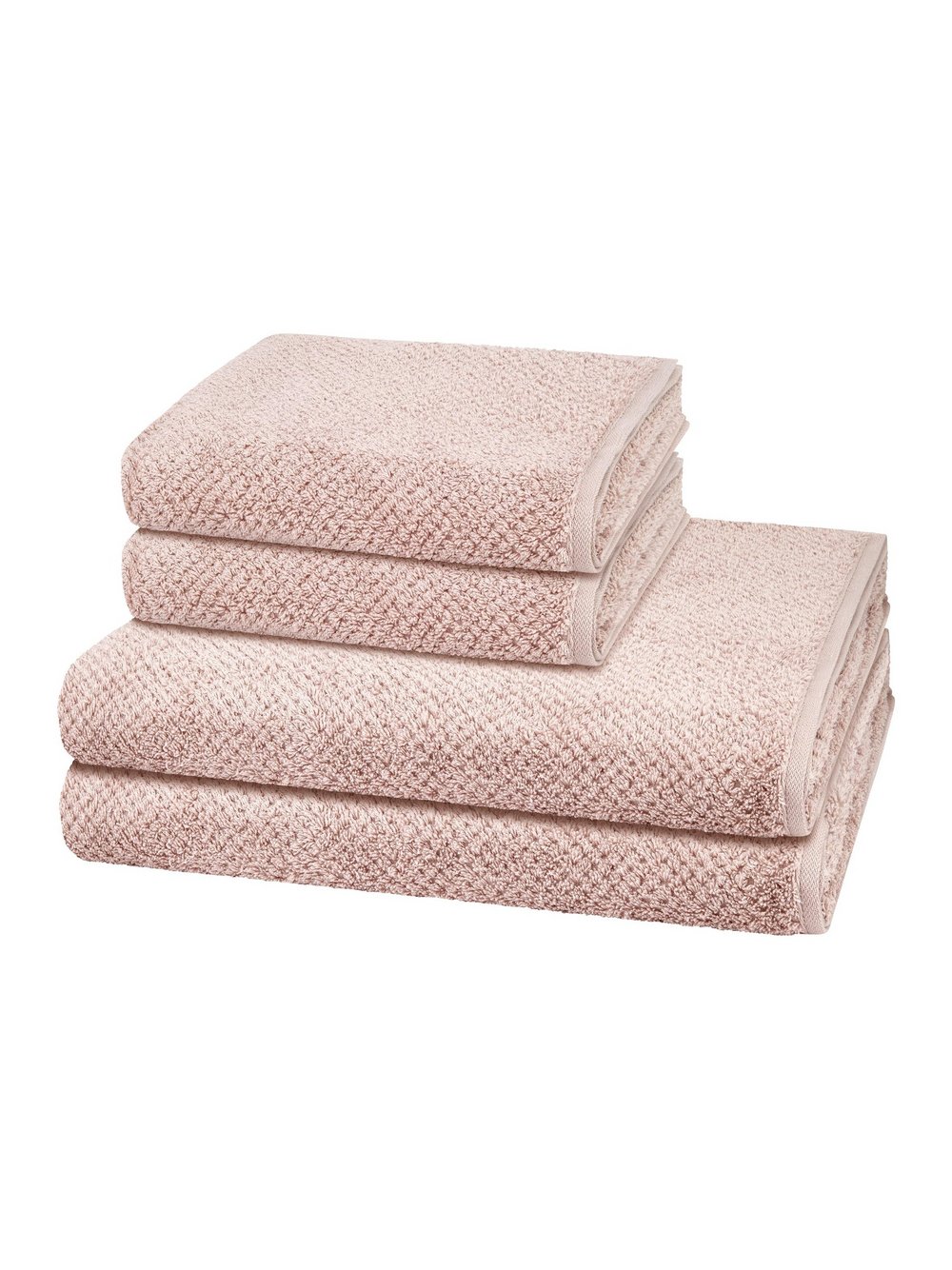 Cawö Handtuchset 2-teilig Damen rosa, ONE SIZE Image