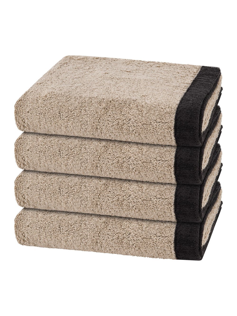 Cawö Handtuchset 4-teilig Damen beige, ONE SIZE Image