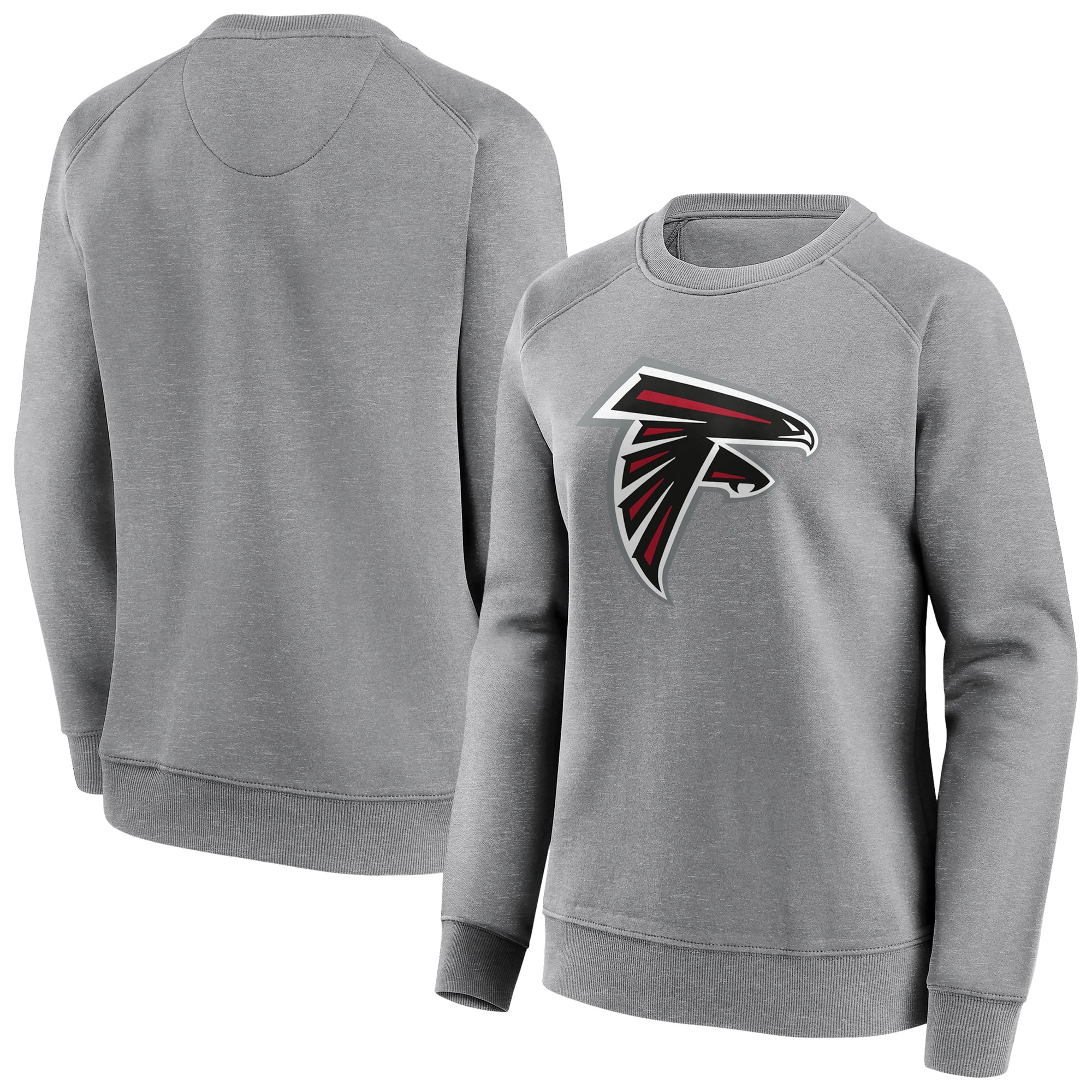 Atlanta Falcons Rundhals-Sweatshirt mit neutraler Farbe und Logo - Damen