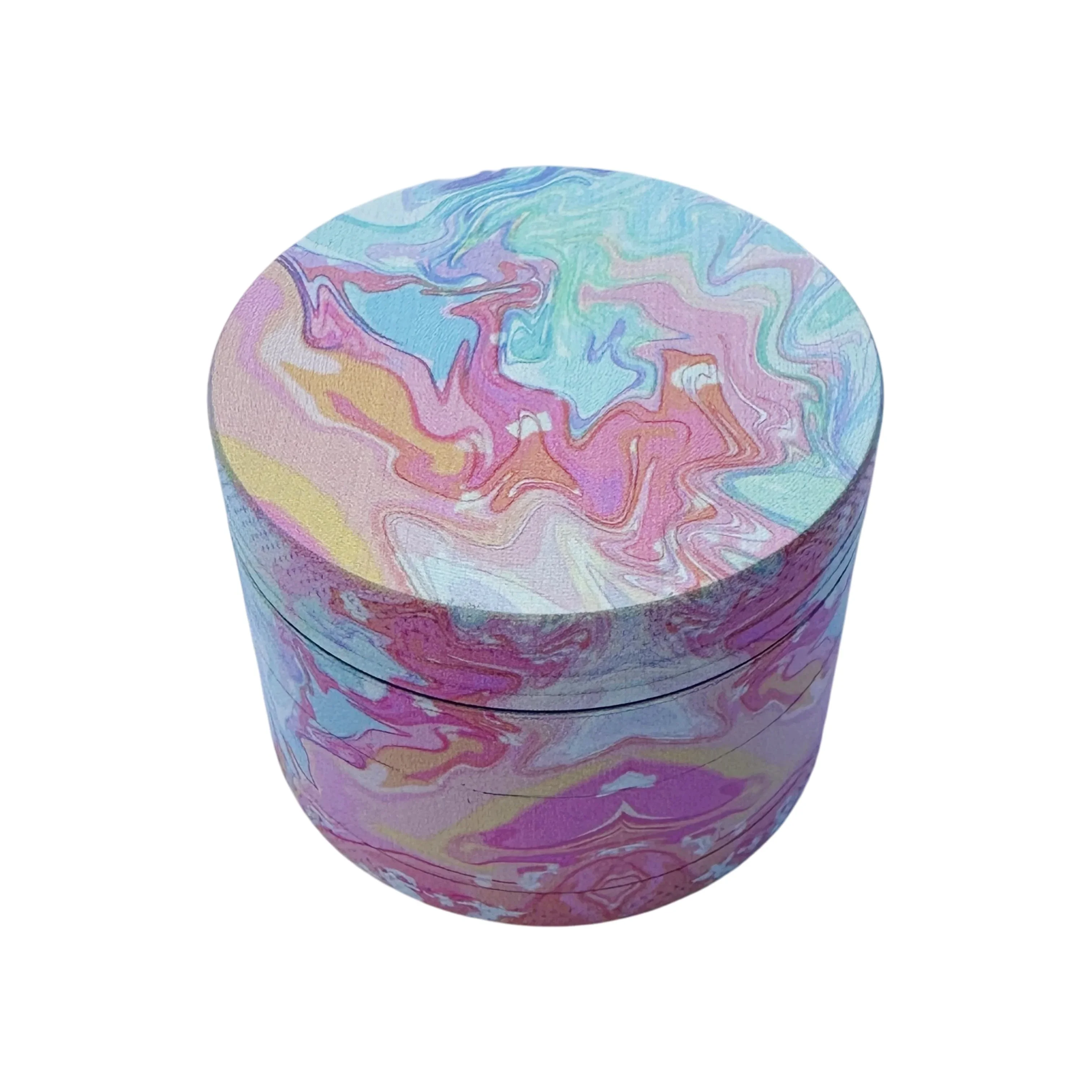 50 mm/2 Zoll Marmor-Wirbelmalerei, rauchender Kräutermühle aus Metall Image