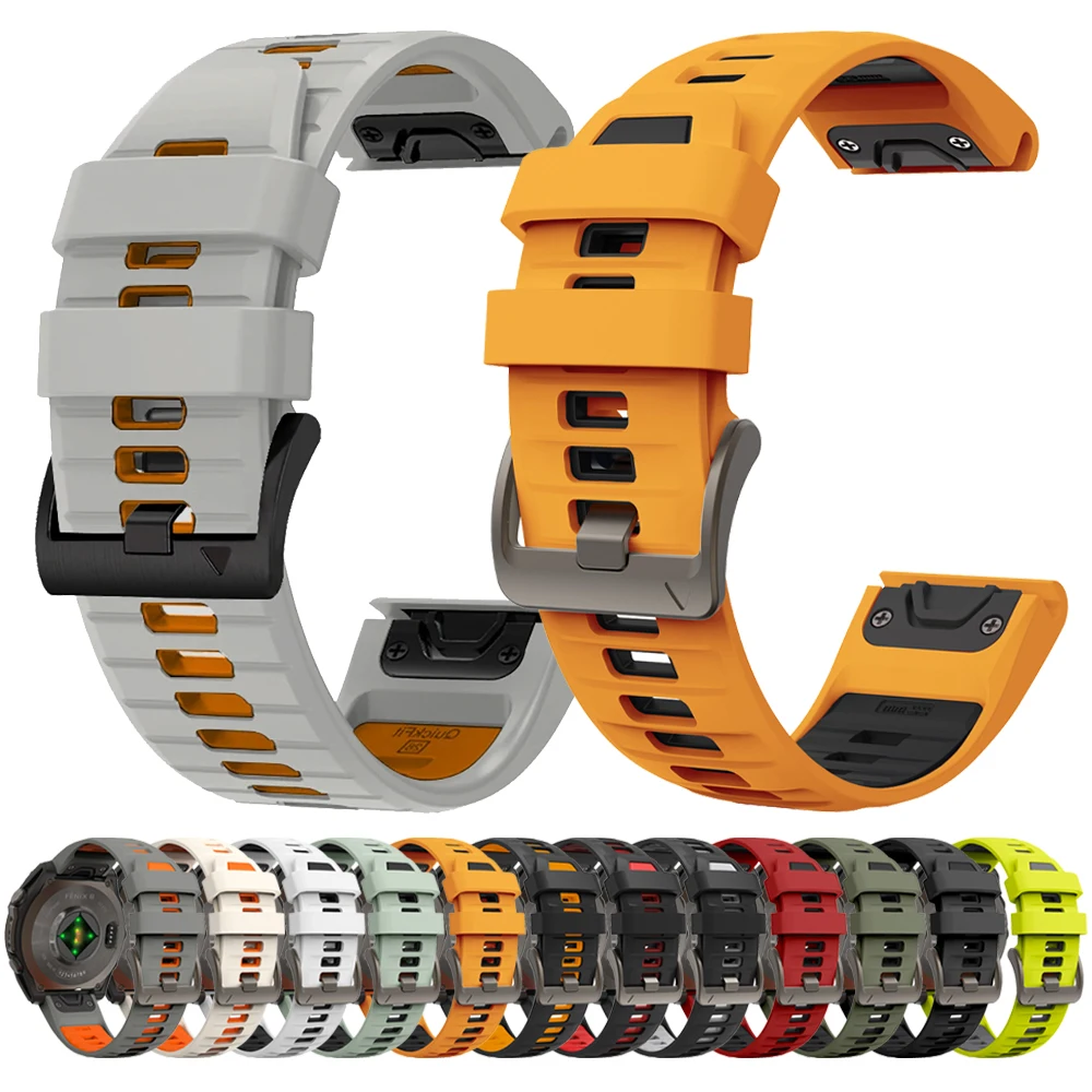 22 26mm Silikonband für Garmin Fenix 8 6S 7X 8X 7 Pro 5 5X 5S 3HR 955 Quick Strap Fenix8X Fenix7 Smart Watch Release Armband Image