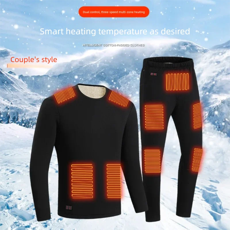 Ensemble de sous-vêtements thermiques en polaire épaisse d