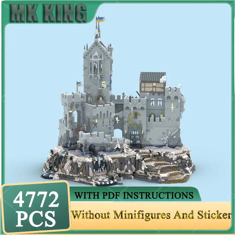 Mittelalterliche Burg Modell Moc Bausteine Schlaflose Nacht Berg Festung Modell DIY Montage Bau Spielzeug Geburtstag Geschenke Image