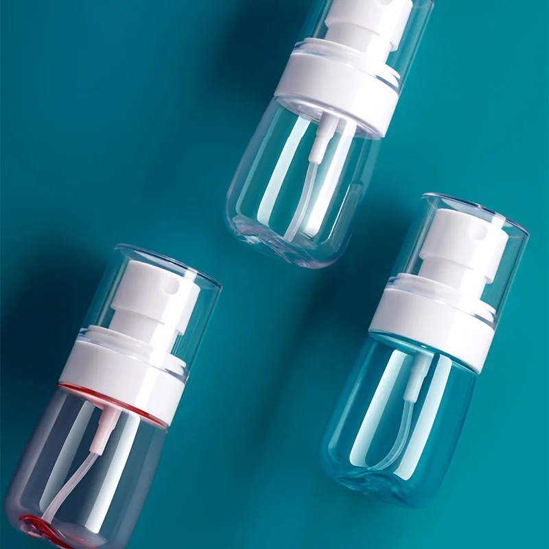 3 Stück tragbare, nachfüllbare Mini-Sprühflasche, Kunststoff-Reisespray für Hautpflegeprodukte und aromatische Wassergänzungsmittel Image