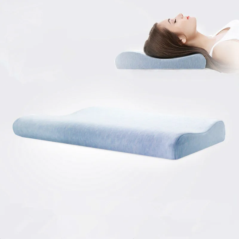 Memory Foam Low Soft Kissen Nackenwirbelsäulenschutz Dünnes Kissen für Kinder Teenager Erwachsene Schwangere Gesundheitspflege Kissen Image