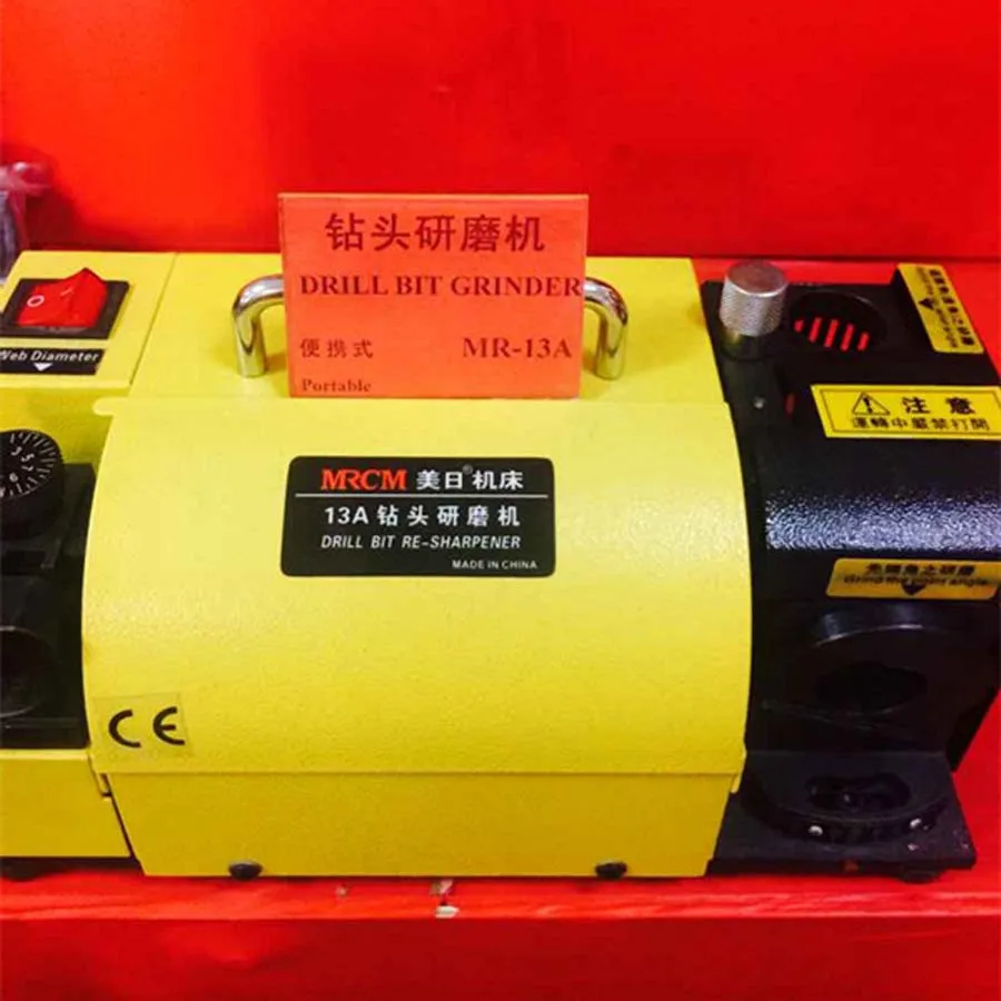 180 W Bohrer Spitzer 110 V/220 V Tragbare Winkel Grinder Disc Universal Normalen Schleifen Maschine MR-13A Bit schärfen Werkzeug Image