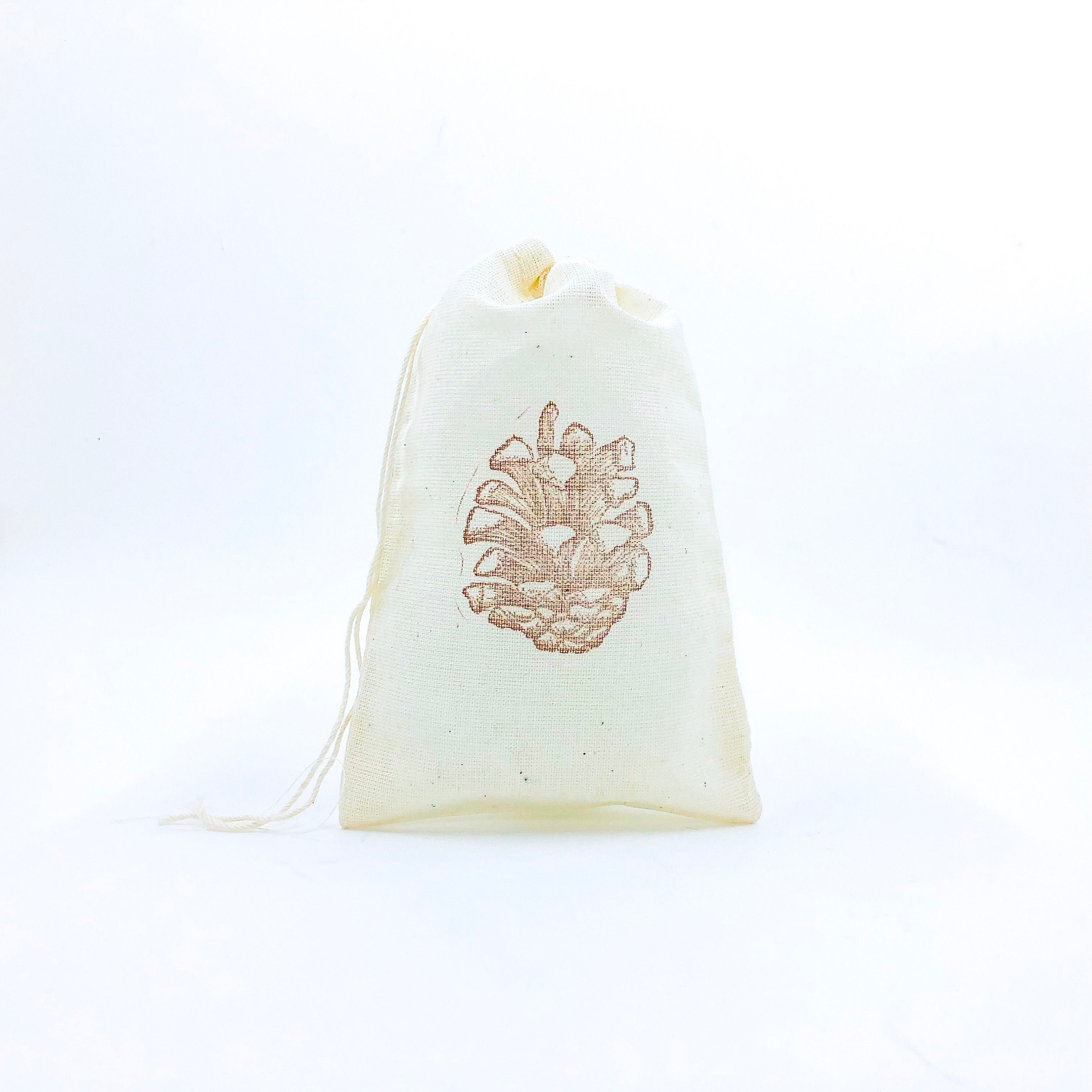 Sacchetti da festa a forma di pigna Sacchetti regalo natalizi Sacchetti regalo per le vacanze Sacchetti di caramelle Borsa in mussola Borsa regalo Pan