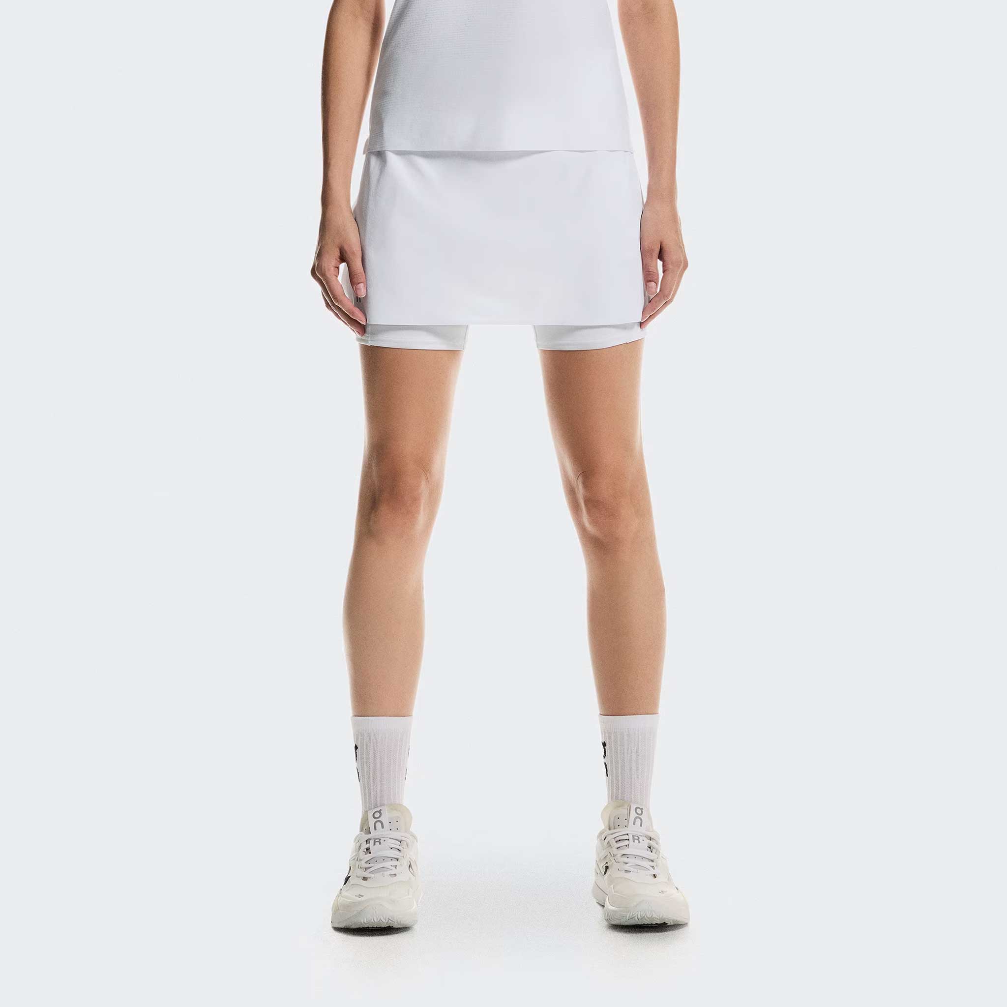 On Court Skirt Split 2026 Women's Tennis Apparel White