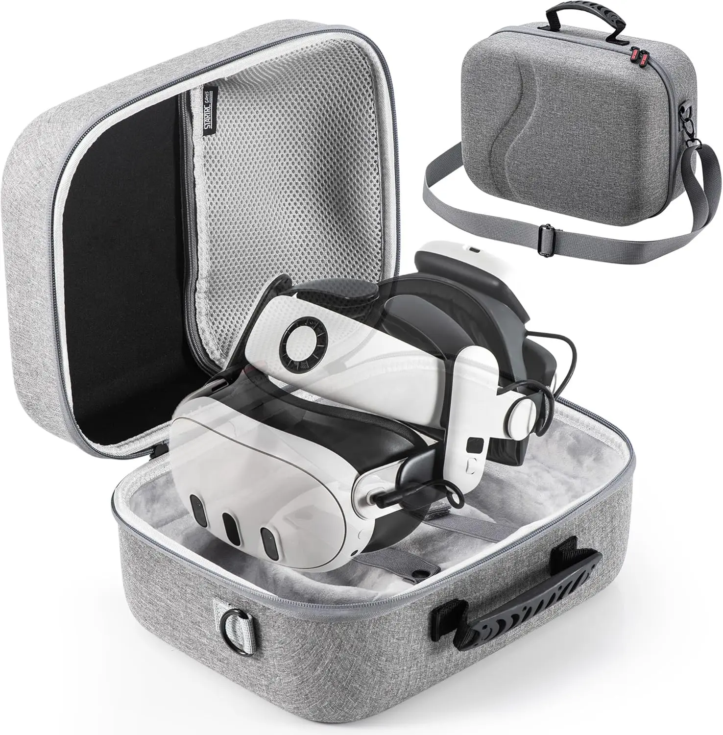 Tragetasche für Meta Quest 3, Hartschalen-Reisetasche mit Oculus Quest 3/BOBOVR S3 Pro Akku-Kopfgurt und anderem Zubehör Image