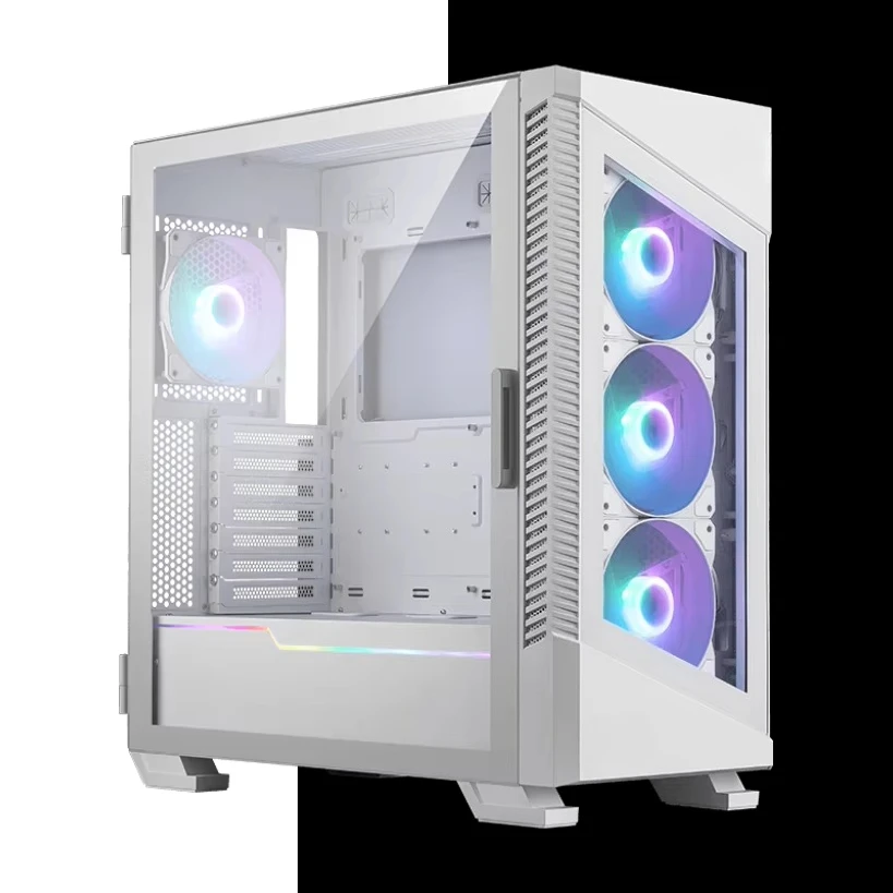 Brandneues Computergehäuse MPG VELOX 100R WHITE Mid-Tower Support ATX / Micro-ATX / Mini-ITX Desktop-Gaming-PC-Gehäuse Image