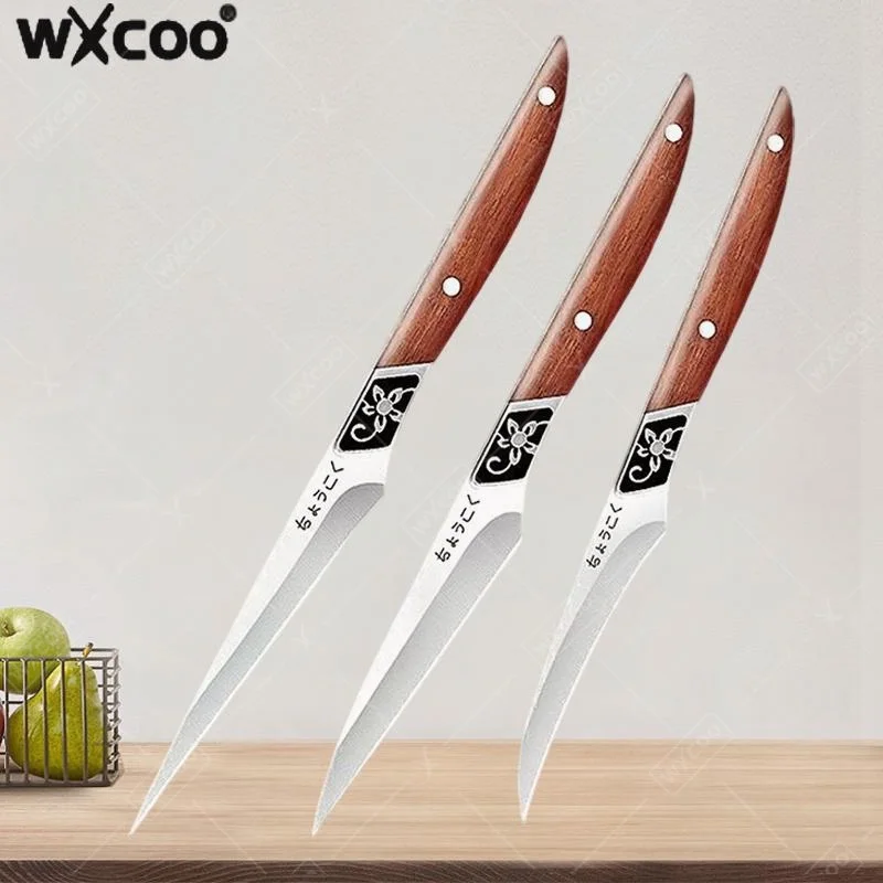 WXCOO Mehrzweck-Kochmesser, Edelstahl, für Küche, Kochen, Lebensmittel, Schnitzmesser, DIY Obst- und Gemüseschälmesser Image