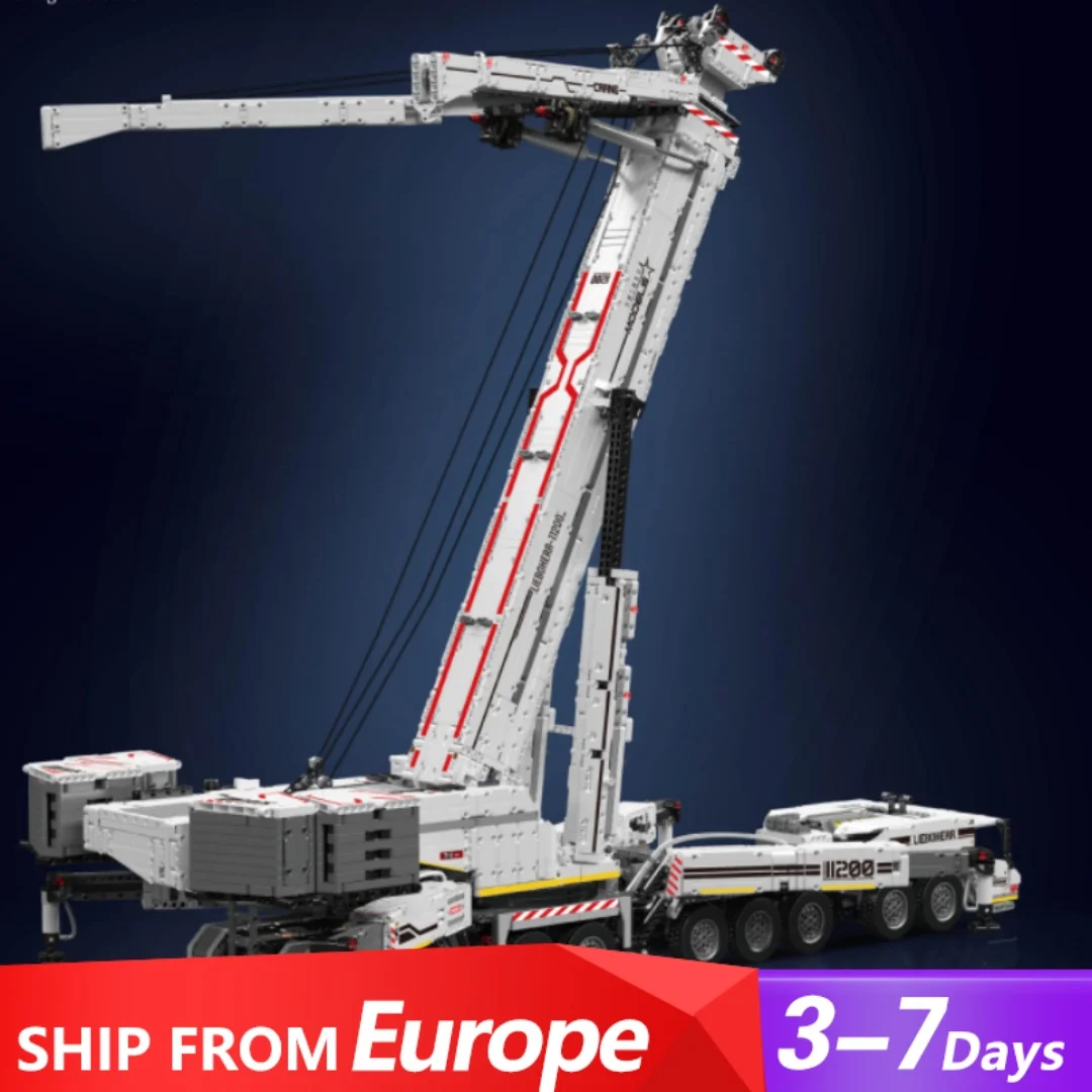 Klemmbausteine Mould King Liebherr Crane Auto Technik Truck Bausteine Set Fernbedienung Auto Modell Kit DIY Kreative Spielzeug Erwachsene Geschenke Image