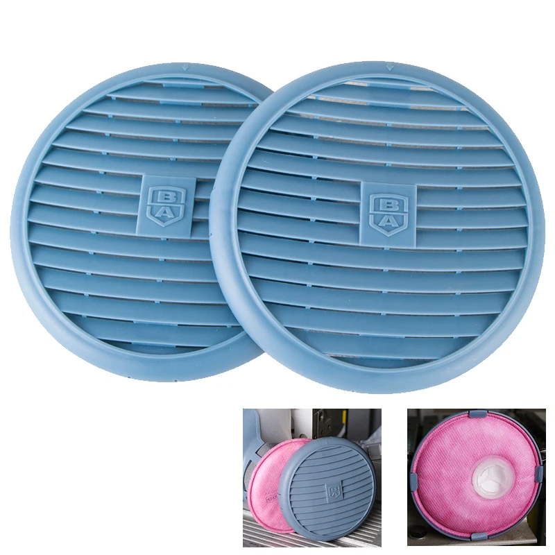 2 teile/satz Wasserdichte Filter Abdeckung Für 2091 2097 P100 Partikel Filter Ersatz Für 6200/7502/6800 Gas Chemische Atemschutz Image