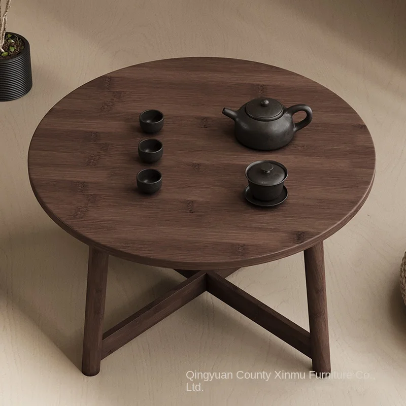 Erkerfenster, kleiner Tisch, Tatami aus Massivholz, kleiner Couchtisch, niedriger Tisch im Schlafzimmer, Nachttisch, Teetisch, neuer chinesischer Stil