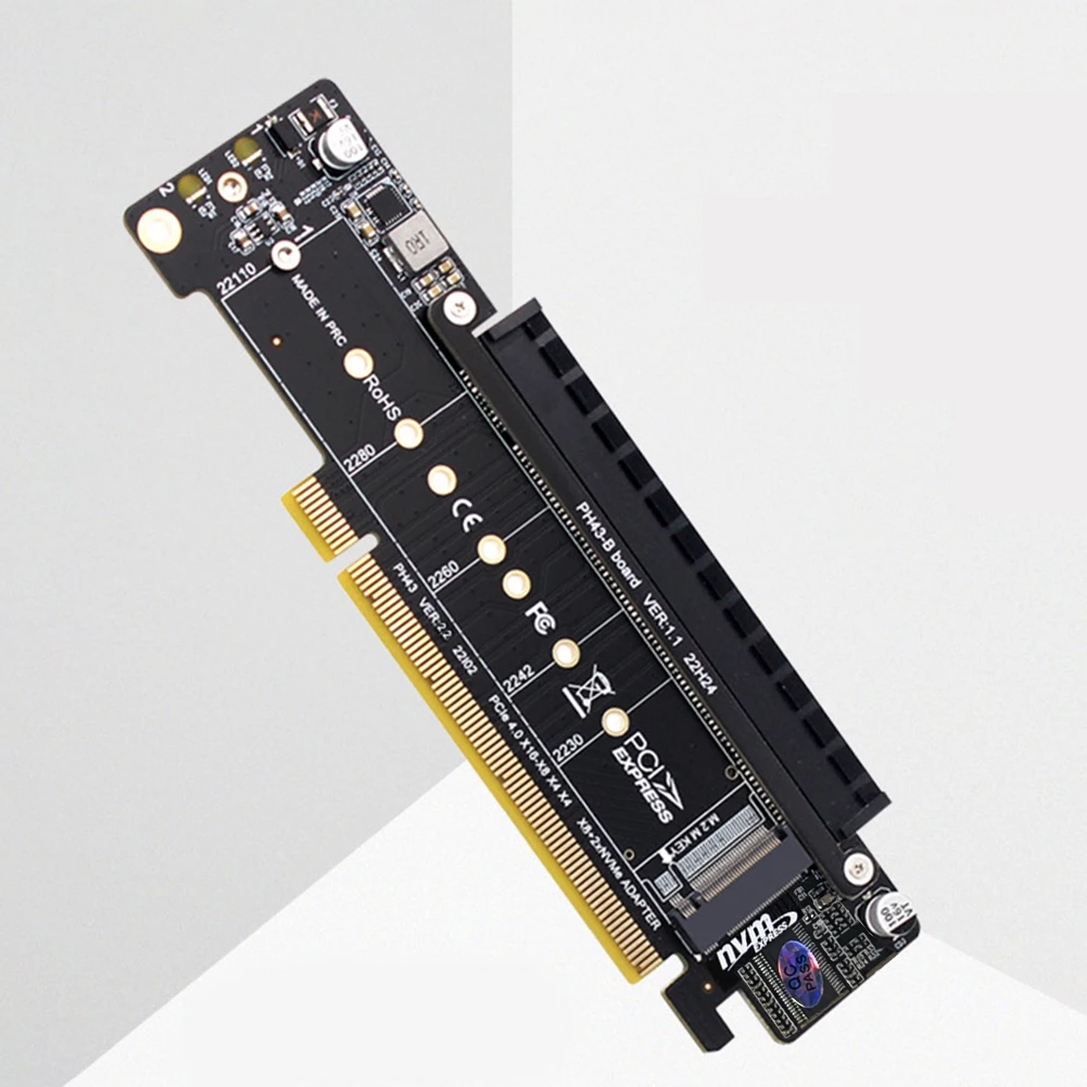 PCIe X16 zu X8+X4+X4 Erweiterungs-Riser-Karte Erweiterte Karte PCIE4.0-Adapterkarte Erweiterungskarte M.2 NVMEx2-Eingangsanschlüsse Image
