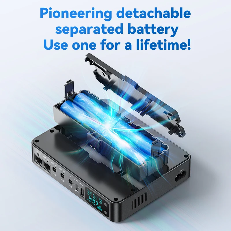 18000 mAh 10400 mAh USV-Backup-Batterie DC 5 V 9 V 12 V unterbrechungsfreie Stromversorgung Router-Überwachung Mobile Power Bank mit Batterie Image