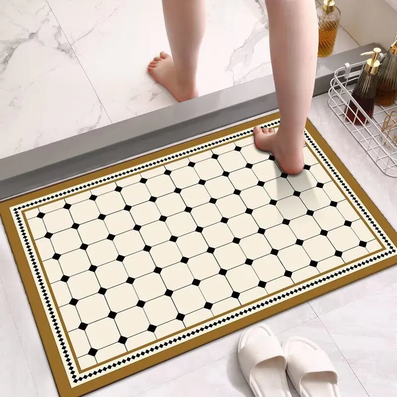 Wc Boden Matte Kieselalgen Schlamm Saugfähigen Matte Schnell Trocknend Bad Wc Tür Nicht-slip Fuß Matte Wc Badezimmer Matte