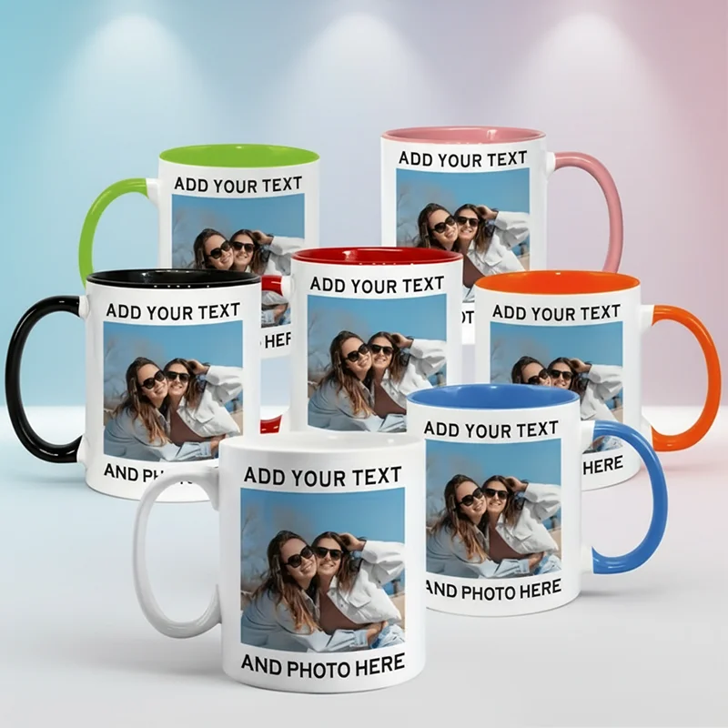 1, individuelle Tasse mit anpassbaren Bildern und Text, perfekt als Geschenk zum Valentinstag, Mutter und das beste personalisierte Geschenk Image