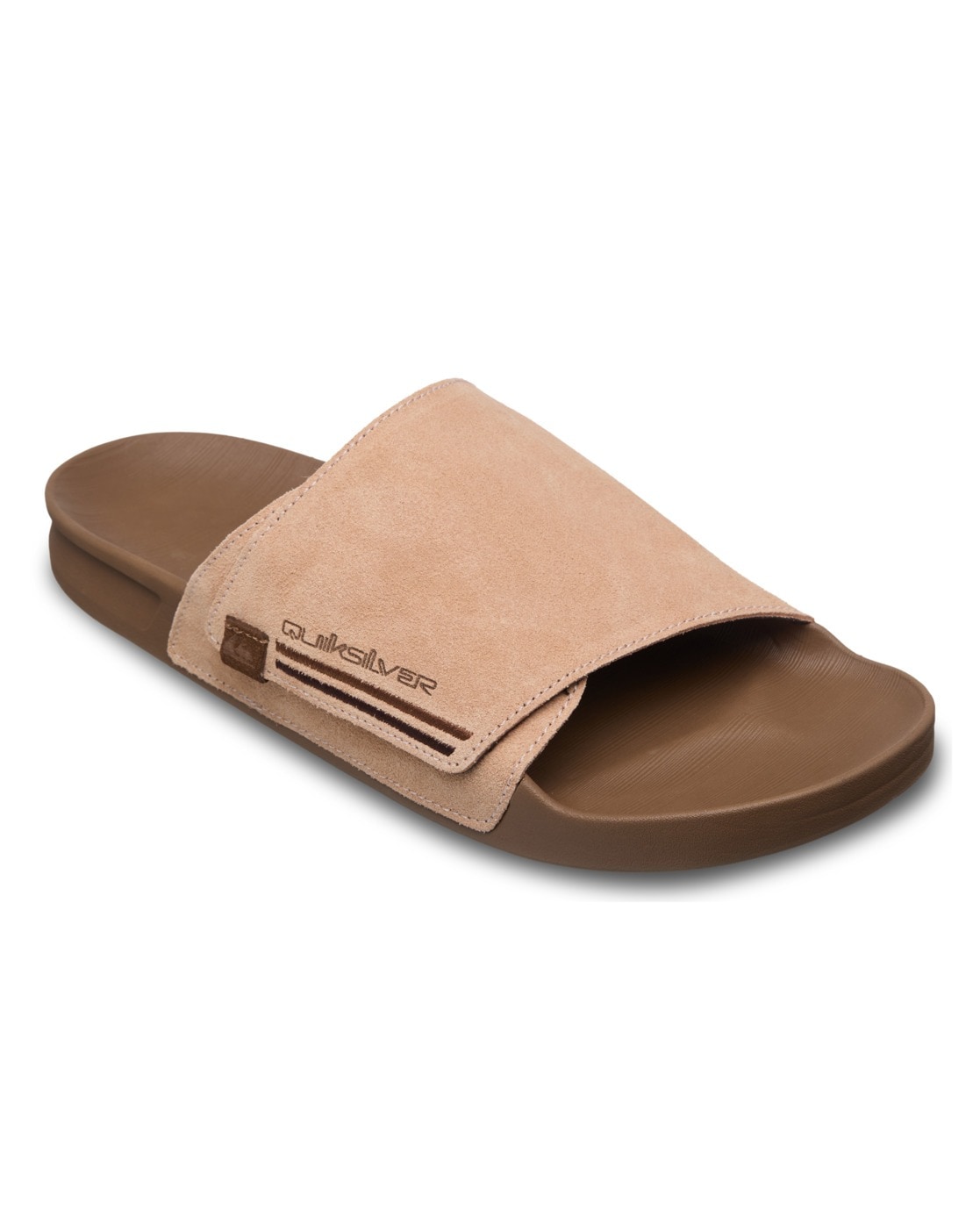 Sandale QUIKSILVER "Rivi", Herren, Gr. 7(40), sand, Obermaterial:Obermaterial: Wildleder, Außensohle: Gummi;, Schuhe Sandale