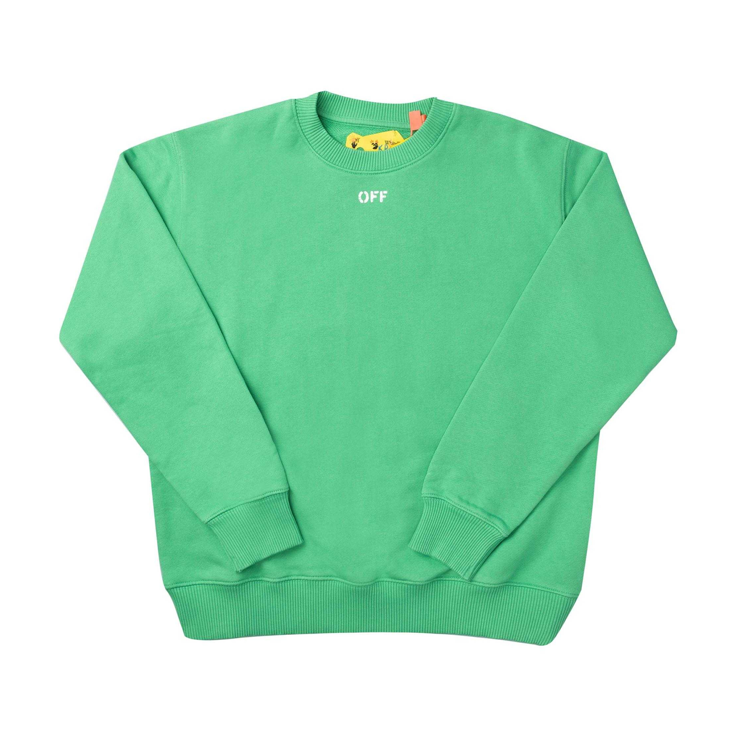 Off White - "Off Stamp" Sweatshirt für Kinder (Grün/Weiß) Image