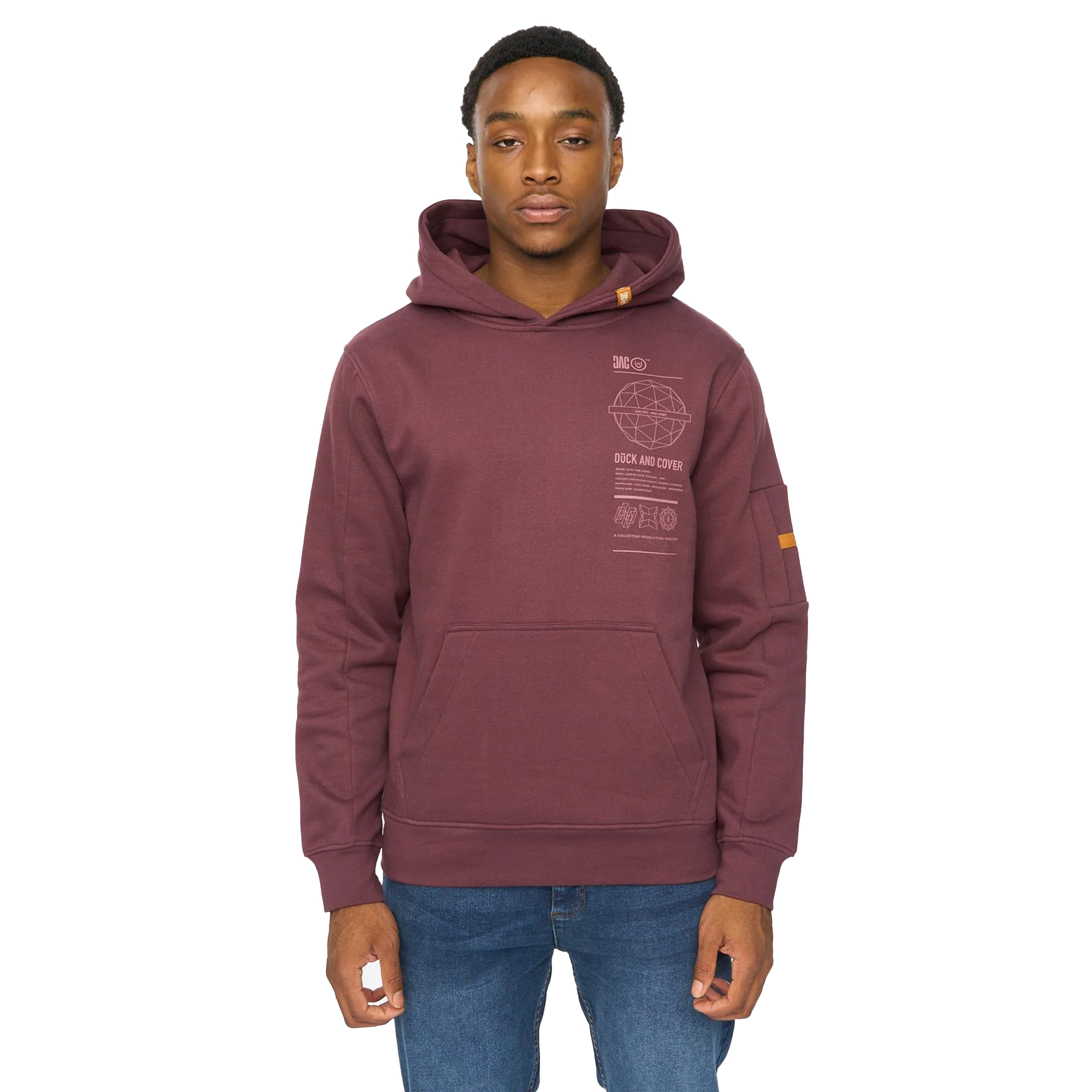 Duck and Cover - "Ashland" Kapuzenpullover für Herren (Rosinen) Image