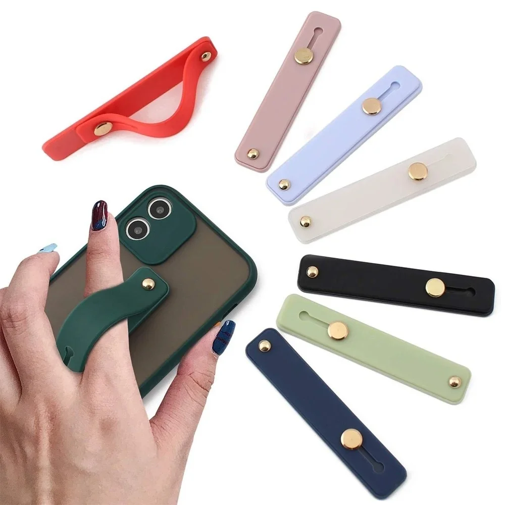 Anneau de doigt universel en Silicone, support de téléphone, poignée Push Pull, support de poignet, bracelet pour iPhone Xiaomi, accessoire de téléphone portable